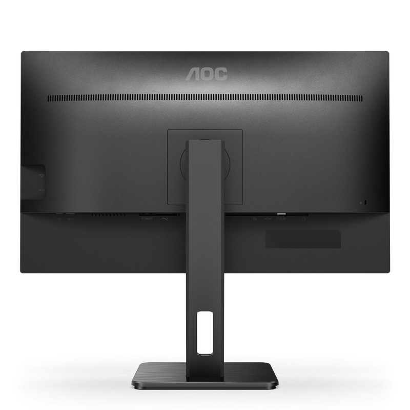AOC 27P2Q 27” QHD IPS Monitor – 2560×1440, 75Hz, 4ms GtG, AdaptiveSync, Frameless, Full Ergonomics, VESA Mount, Built-in Speakers – Black