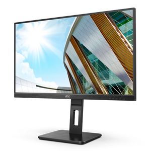 AOC 27P2Q 27” QHD IPS Monitor – 2560×1440, 75Hz, 4ms GtG, AdaptiveSync, Frameless, Full Ergonomics, VESA Mount, Built-in Speakers – Black