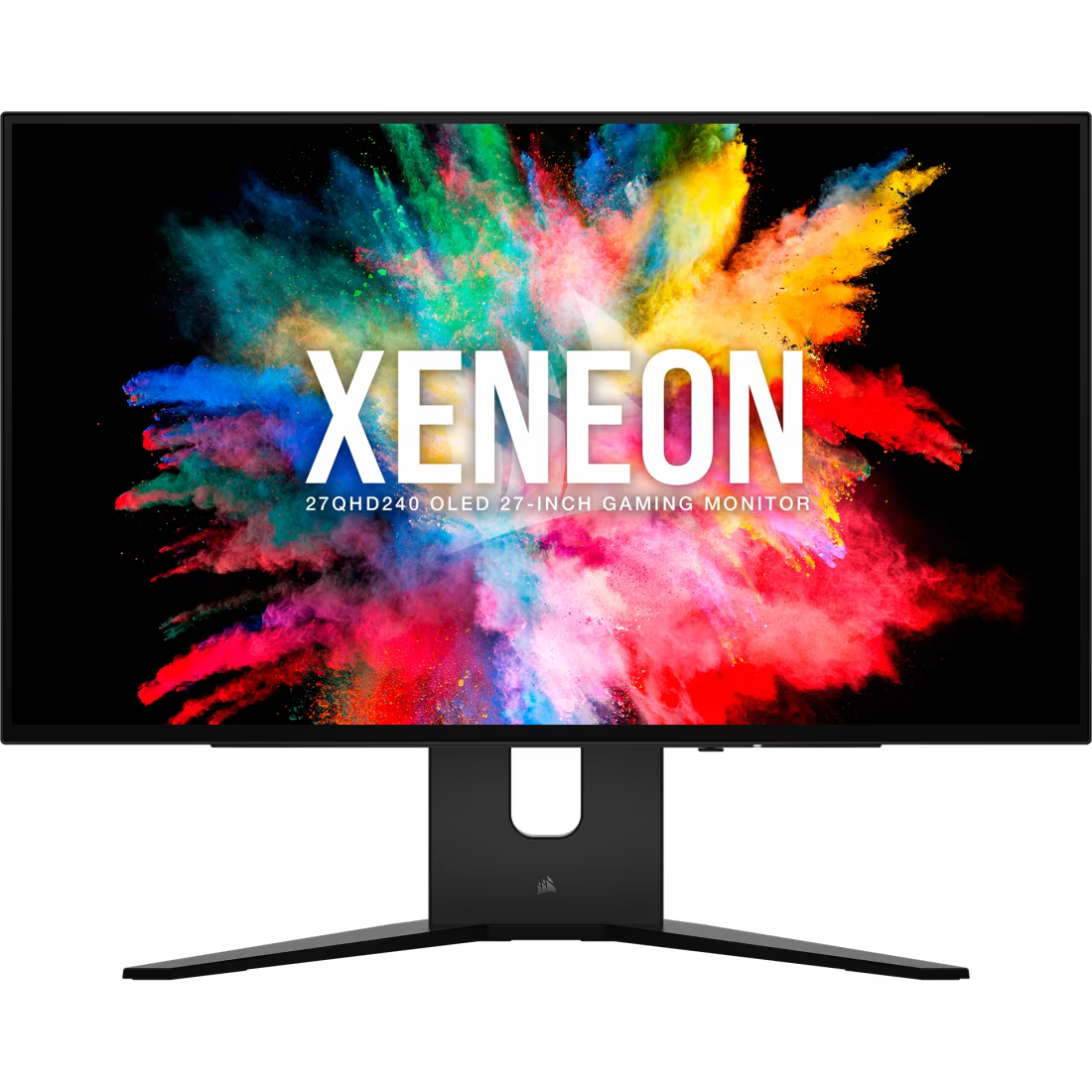 Corsair XENEON 27QHD240 – 27” OLED Gaming Monitor, QHD (2560×1440), 240Hz, 0.03ms GtG, OLED Panel, AMD FreeSync Premium, NVIDIA G-SYNC Compatible, HDR10, USB-C, HDMI, DisplayPort, Height Adjustable Stand – Black