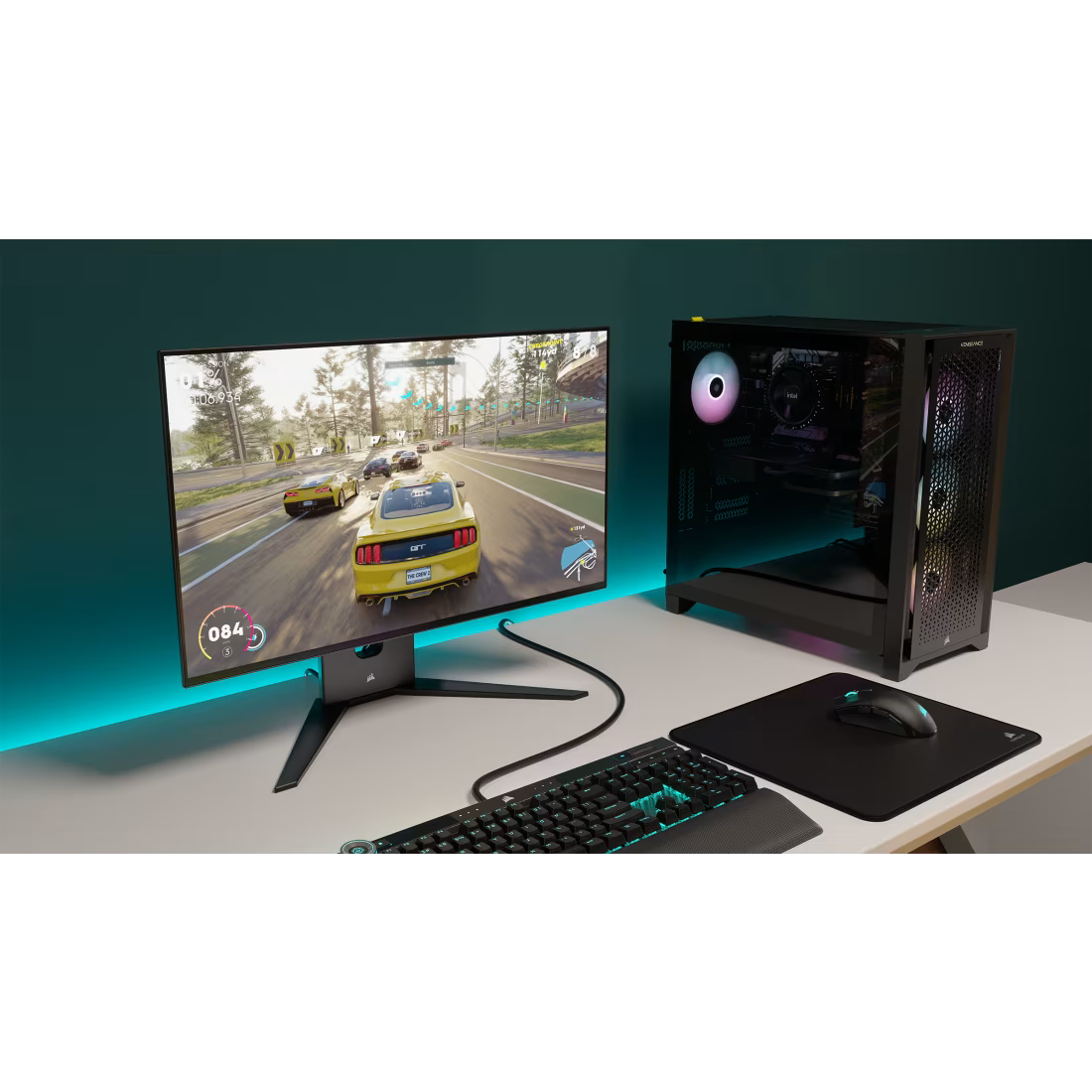Corsair XENEON 27QHD240 – 27” OLED Gaming Monitor, QHD (2560×1440), 240Hz, 0.03ms GtG, OLED Panel, AMD FreeSync Premium, NVIDIA G-SYNC Compatible, HDR10, USB-C, HDMI, DisplayPort, Height Adjustable Stand – Black