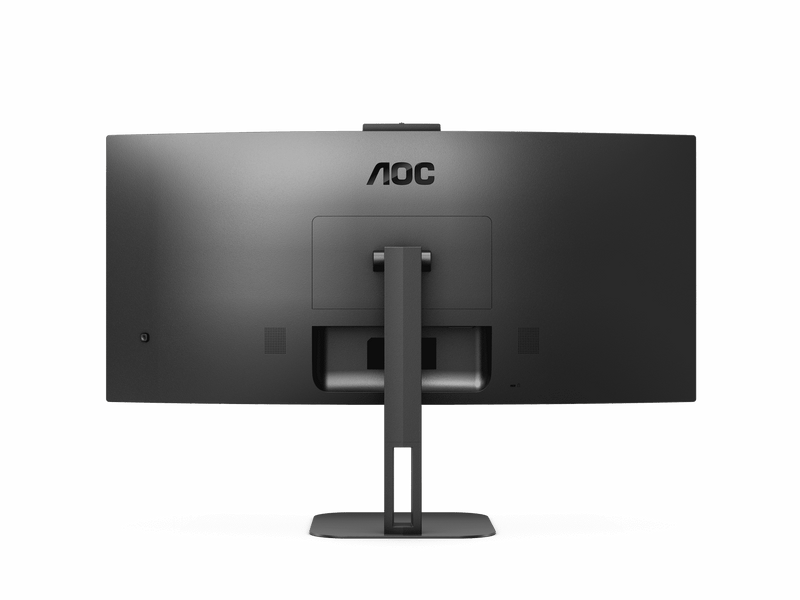 AOC CU34V5CW 34” WQHD Curved VA LED Monitor – 3440×1440, 100Hz, 4ms (GtG) / 1ms (MPRT), AMD FreeSync, 1500R Curve, USB-C + USB Hub + Webcam, Dual Speakers, VESA Mount – Black