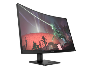 HP OMEN 32c 31.5” QHD Curved Gaming Monitor – 2560×1440, 165 Hz, 1 ms GtG, AMD FreeSync Premium, 1500R Curve, 3000:1 Contrast, HDR10, HDMI×2, DisplayPort 1.4, Headphone Jack, Height‑Adjustable Stand, VESA Mount – Black