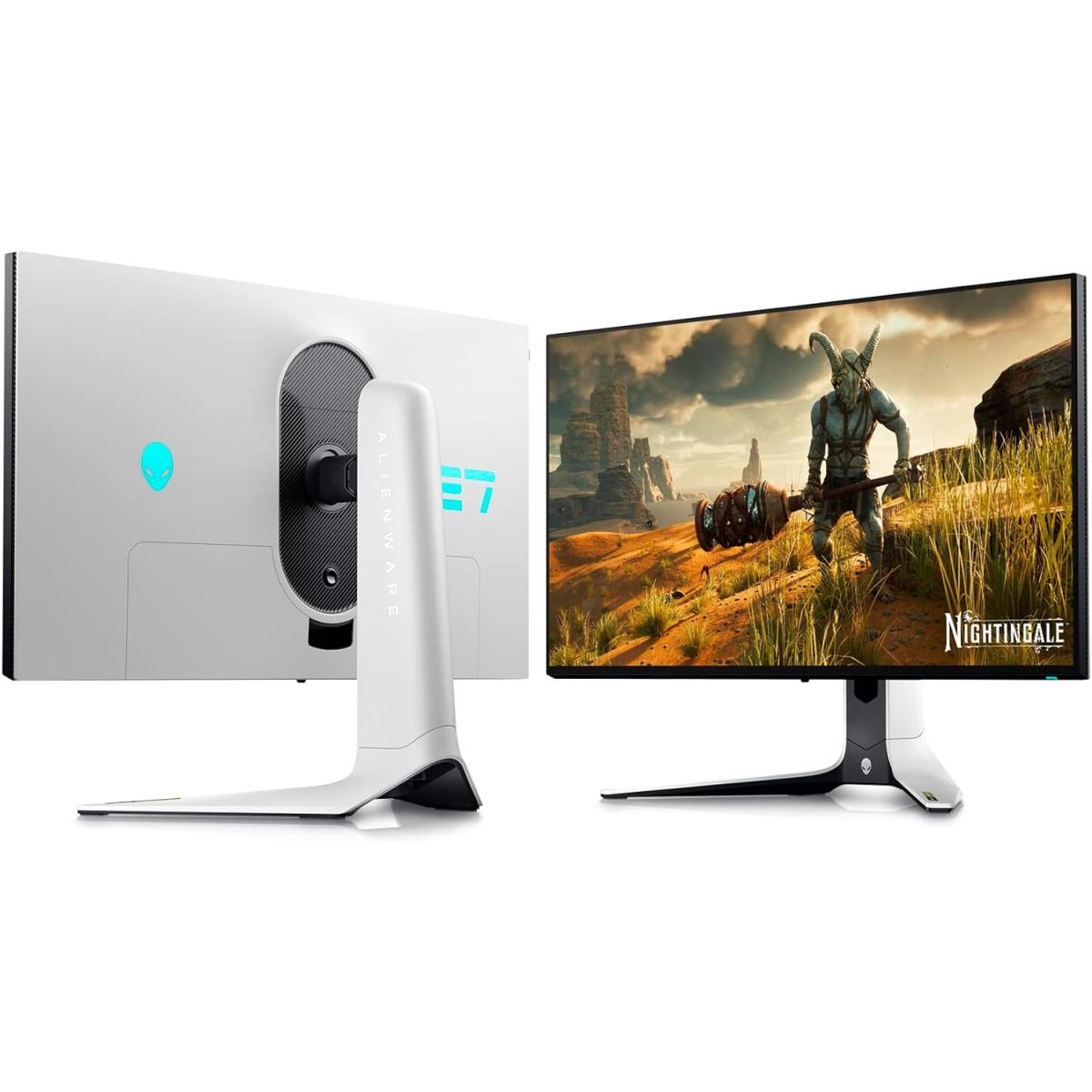 Alienware AW2723DF 27” QHD Fast IPS Gaming Monitor – 2560×1440, 280Hz (OC), 1ms (GtG), NVIDIA G-SYNC Compatible, AMD FreeSync Premium Pro, VESA DisplayHDR 600, sRGB 100%, USB Hub, Adjustable Stand, VESA Mount – Lunar Light