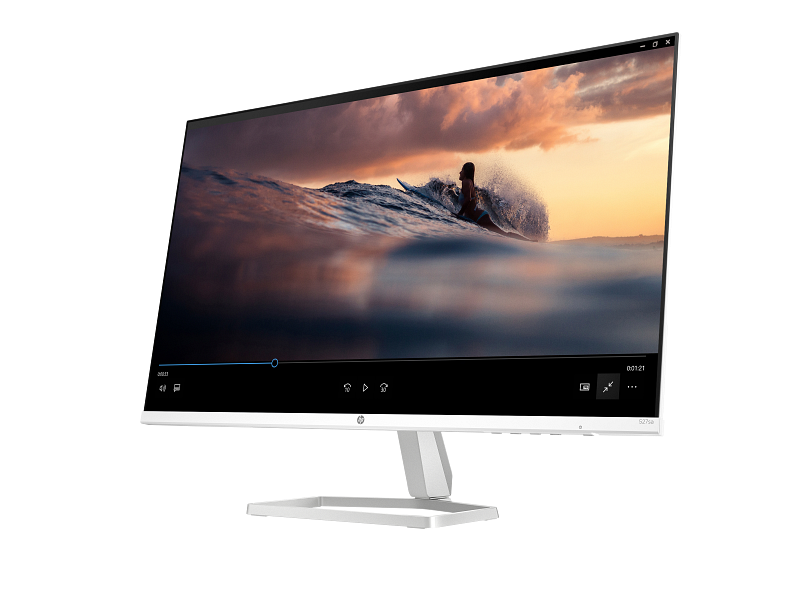 HP Series 5 527sa 27” Full HD IPS Monitor – 1920×1080, 75Hz, 5ms, 99% sRGB, AMD FreeSync, HDMI, VGA, Eye Ease Low Blue Light, Ultra-Slim Design, VESA Mount – Silver