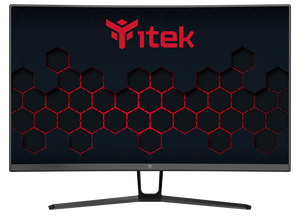 iTek GGC 27” Full HD Curved Gaming Monitor – 1920×1080, 165Hz, 1ms MPRT, VA Panel, FreeSync, Frameless Design, HDMI, DisplayPort, VESA Mount – Black