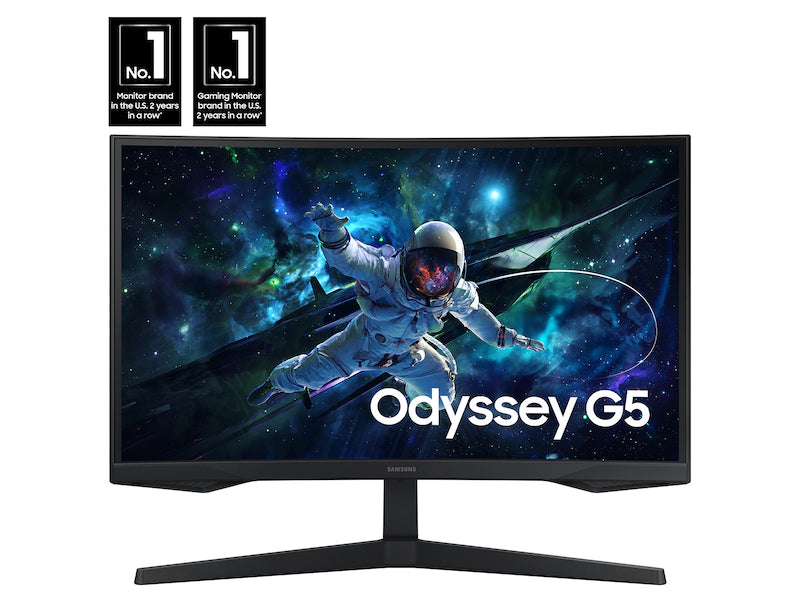 Samsung Odyssey G5 G55C 32 Inch QHD VA Curved Gaming Monitor 165Hz 1MS Black- LS27CG552EMXEG