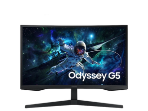 Samsung Odyssey G5 G55C 27 Inch QHD VA Curved Gaming Monitor 165Hz 1MS Black- LS27CG552EMXEG