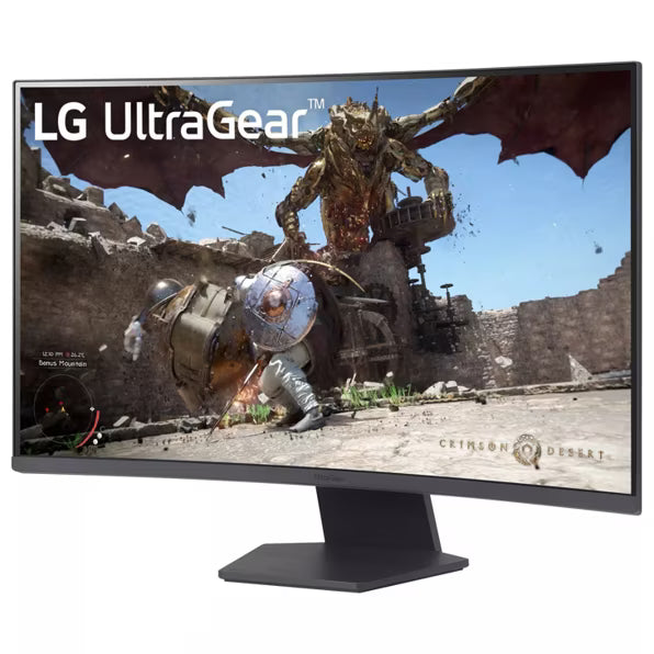 LG UltraGear 32GS60QC-B, 32 Zoll Curved Gaming Monitor, 180Hz, VA, AMD FreeSync
