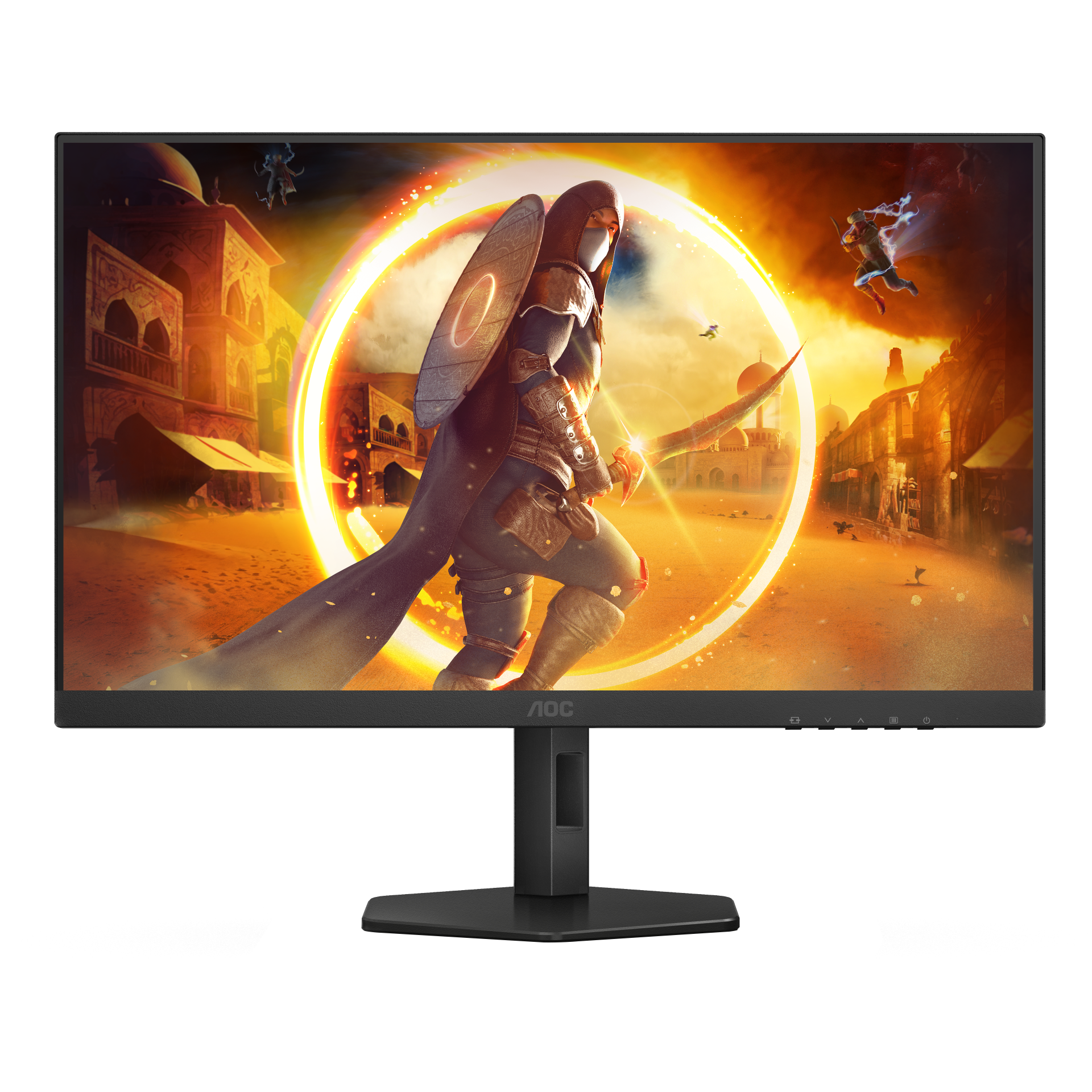 AOC Gaming Q27G4XF 27” QHD Fast IPS Monitor – 2560×1440, 180Hz, 0.5ms, HDR10, Adaptive Sync, Height Adjustable, Frameless – Black