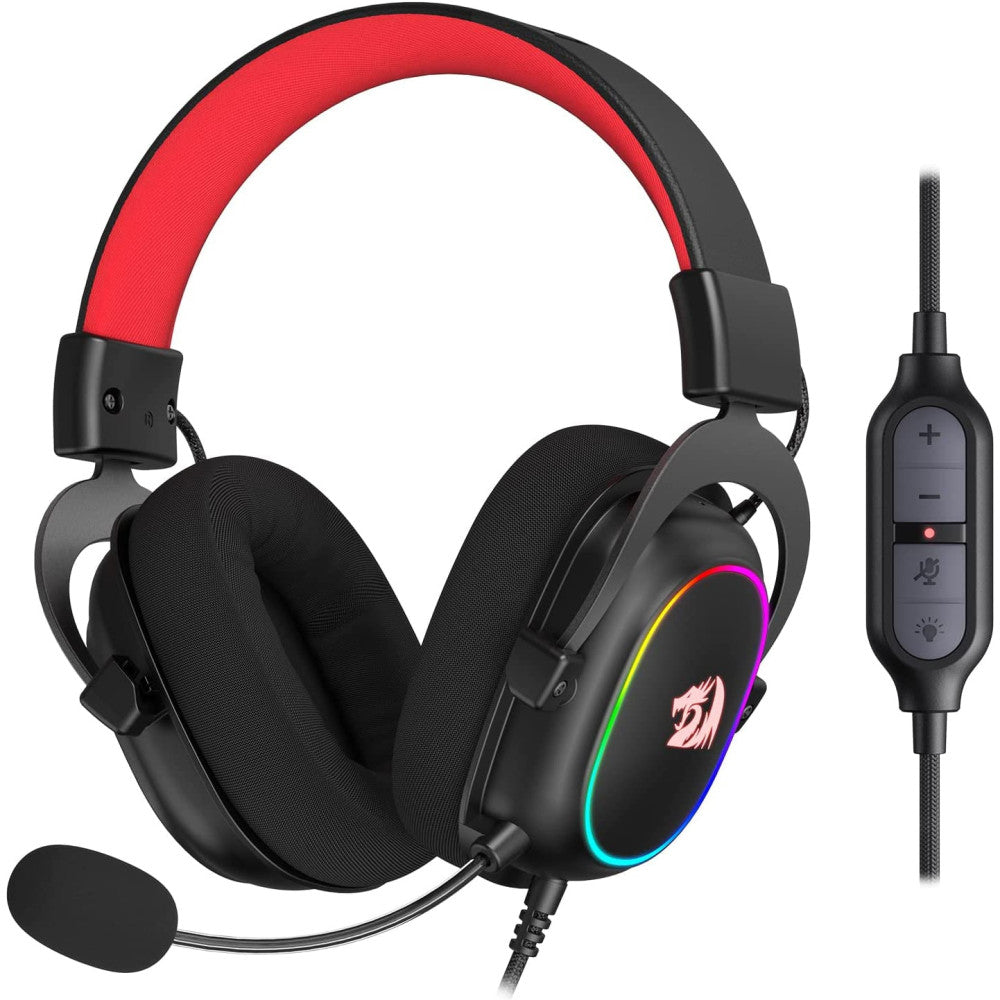Redragon H510 Zeus X RGB USB Gaming Headset – 7.1 Surround Sound (Black)