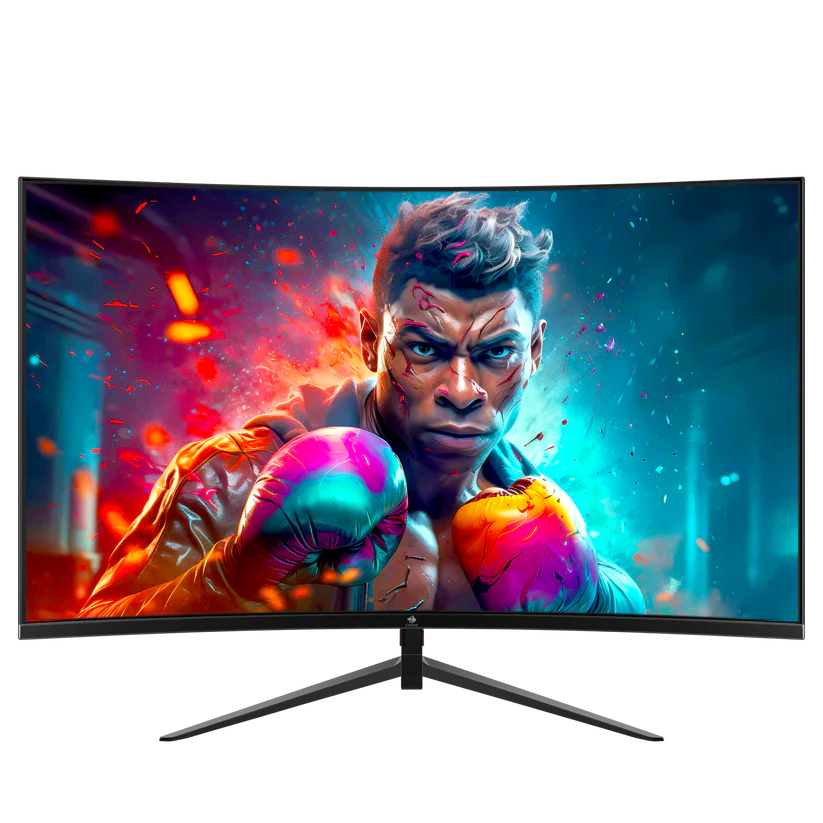 Z-Edge UG27 27” Curved Gaming Monitor – 1920×1080, 165Hz, 1ms MPRT, VA Panel, 1500R Curve, FreeSync, Built-in Speakers, RGB Backlight, HDMI, DisplayPort, VESA Mount – Black