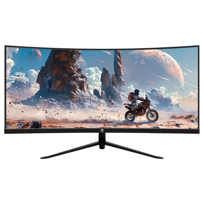Z‑EDGE UG30 30” WFHD Ultrawide Curved Gaming Monitor – 2560×1080, 200 Hz (DP), 165 Hz (HDMI), 1 ms MPRT, 1500R Curve, VA Panel, FreeSync, PIP/PBP, HDMI×2, DP×2, Audio Out, VESA 75×75 – Black