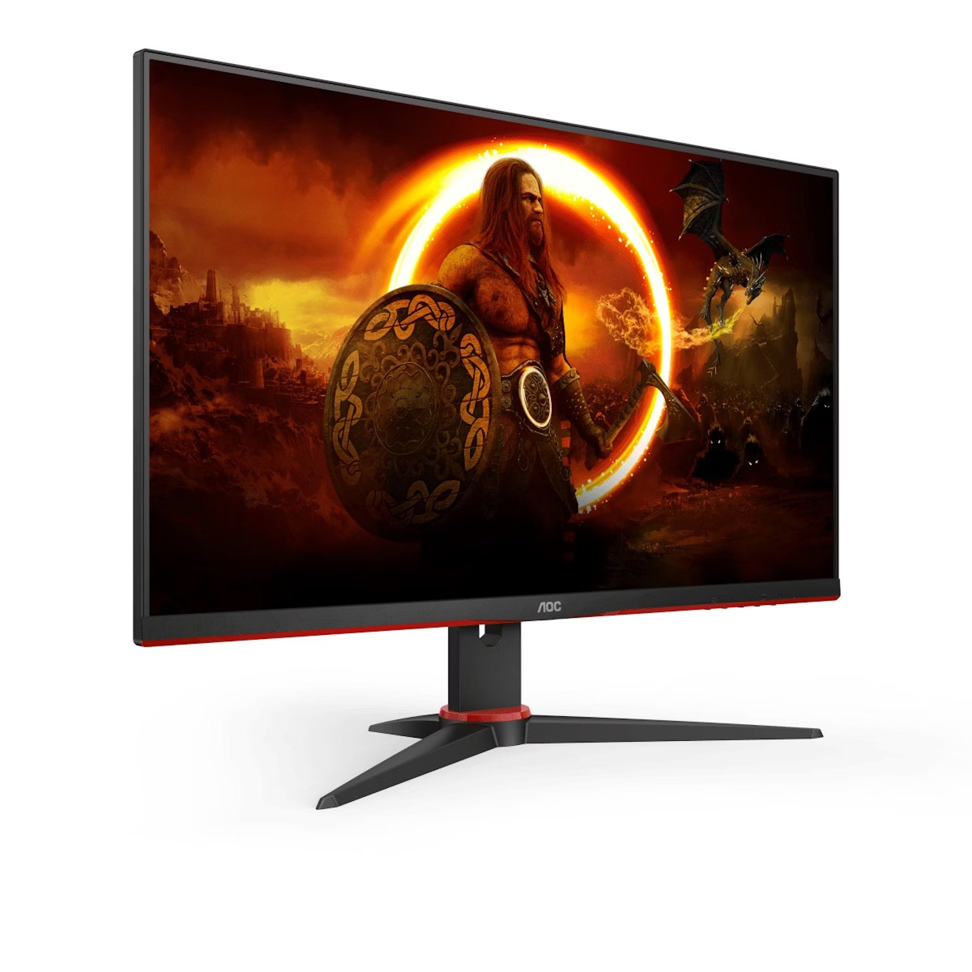 AOC Gaming 24G2SPAE 24” Full HD 165Hz IPS Gaming Monitor – 1920×1080, 1ms MPRT, Adaptive Sync, 125% sRGB, Ultra-Slim Frameless Design, HDMI/DP/VGA, VESA Mount – Black