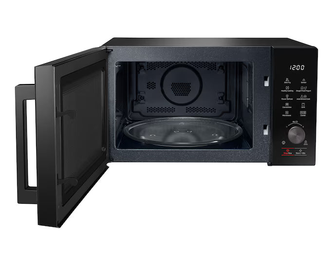 Samsung MG28F303TAK/EC Microwave Oven with Grill, 28L Capacity, 900W Microwave / 1500W Grill, 6 Power Levels, Ceramic Interior, Black