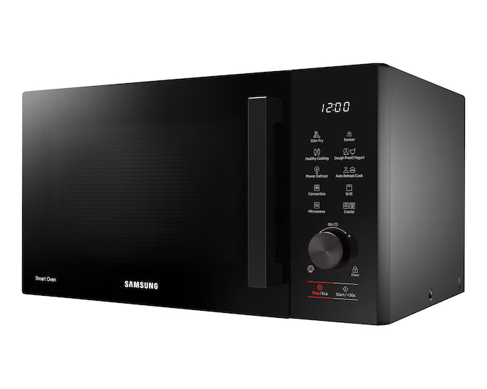 Samsung MG28F303TAK/EC Microwave Oven with Grill, 28L Capacity, 900W Microwave / 1500W Grill, 6 Power Levels, Ceramic Interior, Black