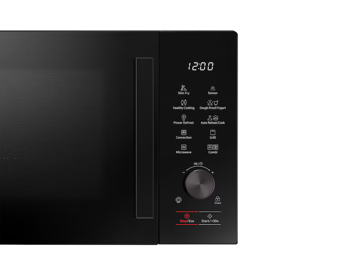 Samsung MG28F303TAK/EC Microwave Oven with Grill, 28L Capacity, 900W Microwave / 1500W Grill, 6 Power Levels, Ceramic Interior, Black