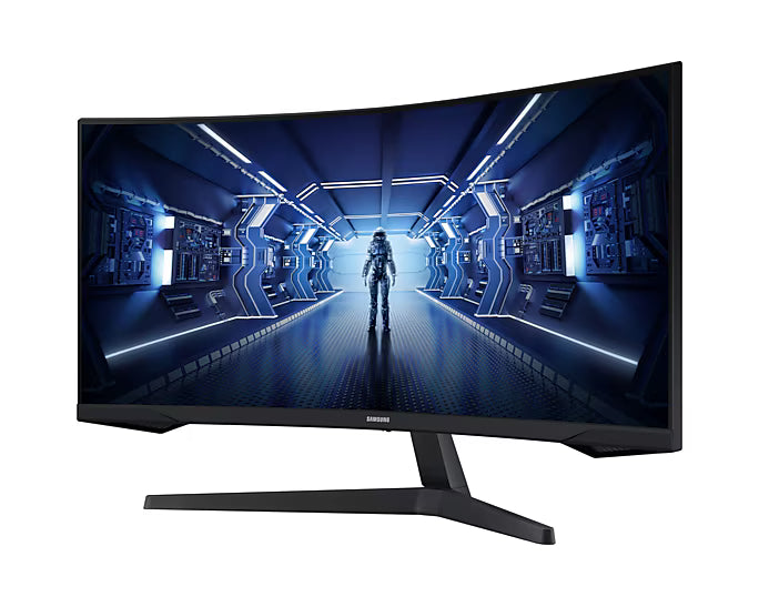 Samsung Gaming Monitor G5 C34G55TWWP zoll, 34 Inch, VA Panel, UWQHD Resolution, AMD FreeSync Premium, Curvature 1000R, Refresh Rate 165Hz, Response Time 1ms (MPRT), Black