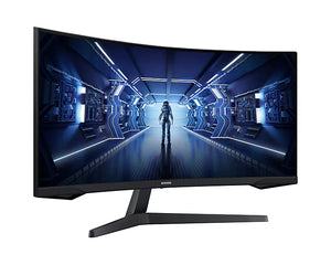 Samsung Gaming Monitor G5 C34G55TWWP zoll, 34 Inch, VA Panel, UWQHD Resolution, AMD FreeSync Premium, Curvature 1000R, Refresh Rate 165Hz, Response Time 1ms (MPRT), Black