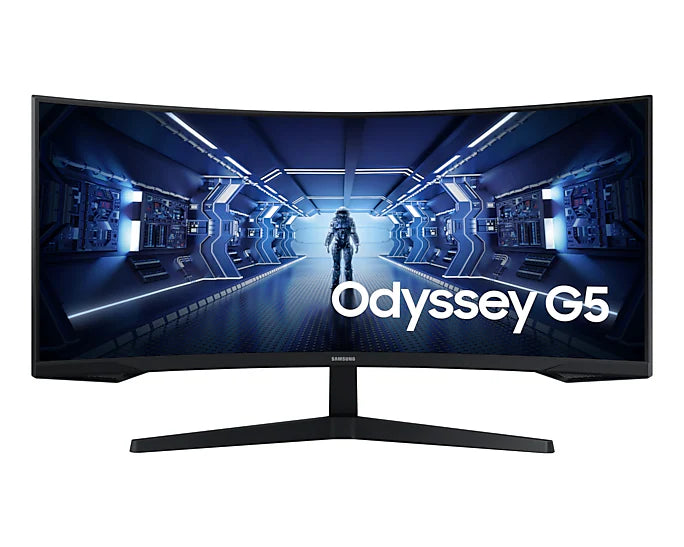 Samsung Gaming Monitor G5 C34G55TWWP zoll, 34 Inch, VA Panel, UWQHD Resolution, AMD FreeSync Premium, Curvature 1000R, Refresh Rate 165Hz, Response Time 1ms (MPRT), Black