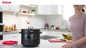 Tefal Turbo Cuisine CY7548 Multicooker, 10 Automatic Programs, Spherical Pot Technology, Non-Stick Bowl, Pressure Cooking & Slow Cooking, Intuitive Control Interface