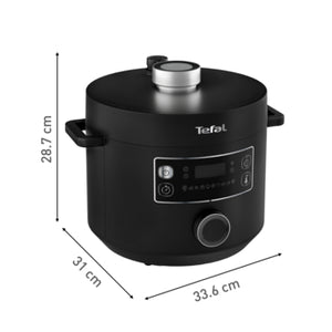 Tefal Turbo Cuisine CY7548 Multicooker, 10 Automatic Programs, Spherical Pot Technology, Non-Stick Bowl, Pressure Cooking & Slow Cooking, Intuitive Control Interface