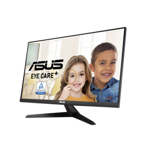 ASUS VY279HE 27” Full HD IPS Eye Care Monitor – 1920×1080, 75Hz, 1ms (MPRT), Adaptive Sync, Eye Care+, HDMI, VGA (D-Sub), Flicker-Free, Blue Light Filter, Antibacterial Bezel, VESA Mount – Black