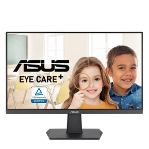 ASUS VA27EHF Eye Care 27” Full HD IPS Monitor – 1920×1080, 100Hz, 1ms (VRB), Adaptive Sync, Eye Care+, Ultra-Low Blue Light, Flicker-Free, HDMI, VGA (D-Sub), VESA Mount – Frameless Design – Black