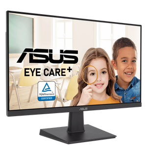 ASUS VA27EHF Eye Care 27” Full HD IPS Monitor – 1920×1080, 100Hz, 1ms (VRB), Adaptive Sync, Eye Care+, Ultra-Low Blue Light, Flicker-Free, HDMI, VGA (D-Sub), VESA Mount – Frameless Design – Black