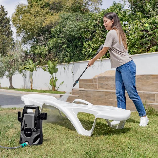Cecotec Hochdruckreiniger HydroBoost 1400 Essential, 1400 W, Zuhause, Garten oder Auto, Durchfluss von 426 l/h, Druck von 105 bar, Aluminium-Pumpe, Aktionsradius 9 m, Multicolor