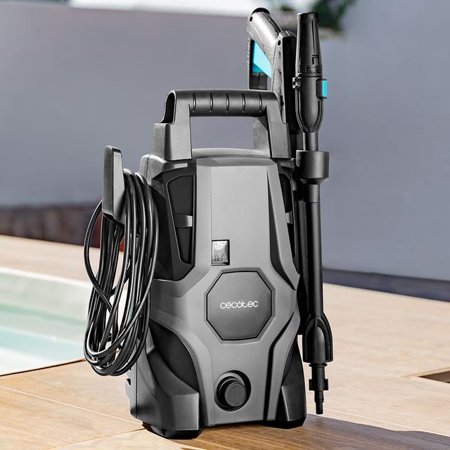 Cecotec Hochdruckreiniger HydroBoost 1400 Essential, 1400 W, Zuhause, Garten oder Auto, Durchfluss von 426 l/h, Druck von 105 bar, Aluminium-Pumpe, Aktionsradius 9 m, Multicolor