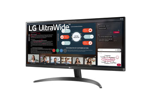LG 29BN650-B 29” UltraWide™ Full HD IPS Monitor – 2560×1080, 75Hz, 1ms MBR, FreeSync, HDR10, Reader Mode, Tilt/Height Adjustable Stand, VESA Mount – Black