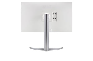 LG UltraFine 27UQ750-W 27” 4K UHD IPS Monitor – 3840×2160, 144Hz (VRR), USB-C with 65W PD, HDR10, AMD FreeSync, DisplayPort, HDMI 2.1, sRGB 99%, Ergonomic Stand, VESA Mount – White/Silver