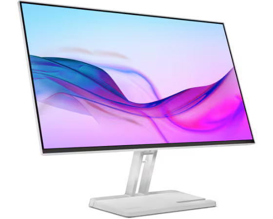 Lenovo L27i-4A 27” Full HD IPS Monitor – 1920×1080, 75Hz, 4ms, 99% sRGB, AMD FreeSync, TÜV Eye Comfort, Ultra-Slim, HDMI, VGA, VESA Mount – Raven Black