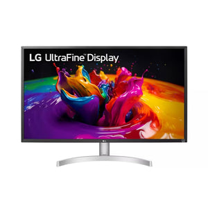 LG 27UL500-W 27” 4K UHD IPS Monitor – 3840×2160, HDR10, sRGB 98%, AMD FreeSync, HDMI, DisplayPort, VESA Mount, Tilt Stand – White