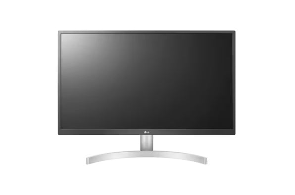 LG 27UL500-W 27” 4K UHD IPS Monitor – 3840×2160, HDR10, sRGB 98%, AMD FreeSync, HDMI, DisplayPort, VESA Mount, Tilt Stand – White