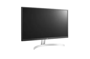 LG 27UL500-W 27” 4K UHD IPS Monitor – 3840×2160, HDR10, sRGB 98%, AMD FreeSync, HDMI, DisplayPort, VESA Mount, Tilt Stand – White