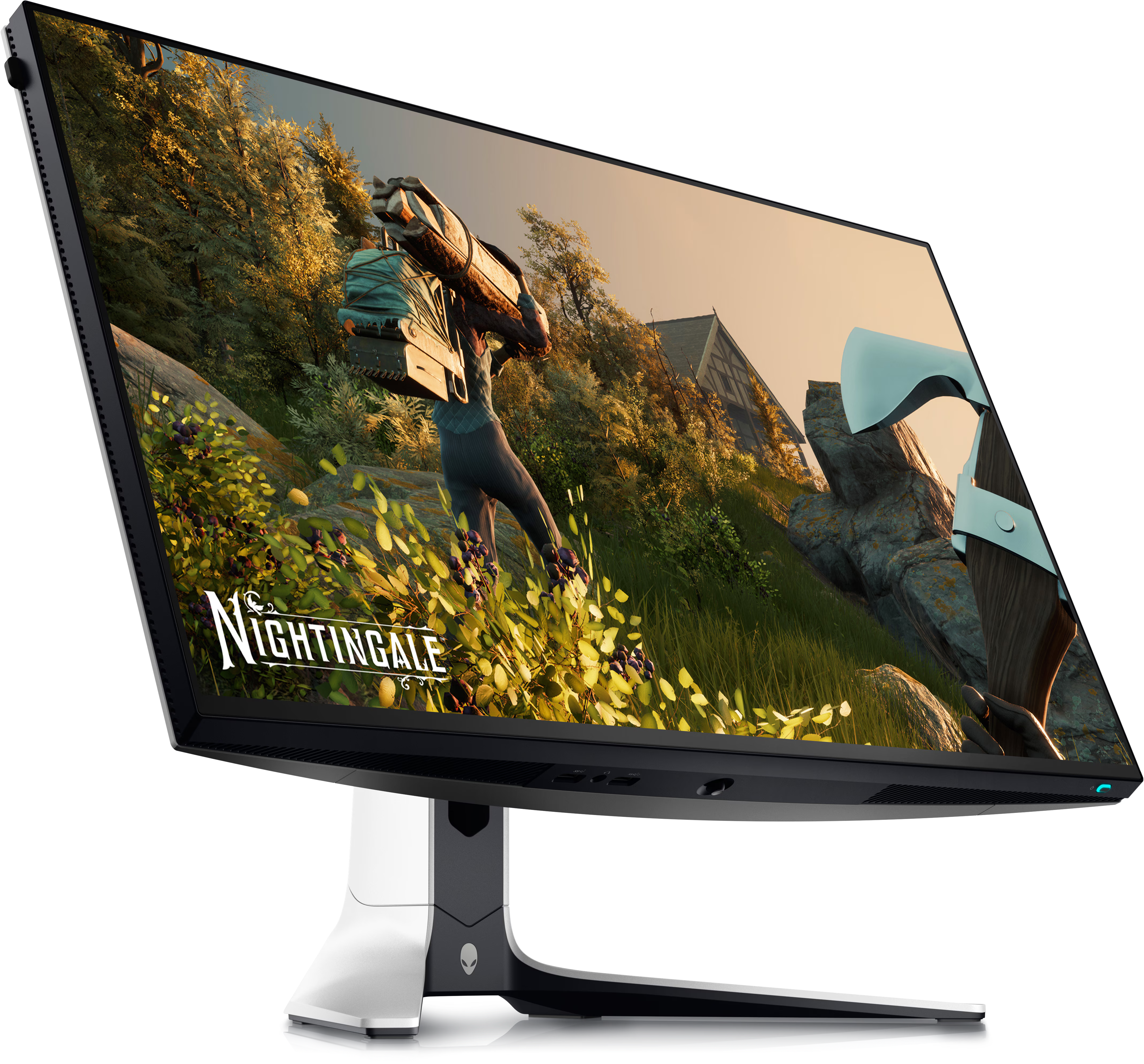 Alienware AW2723DF 27” QHD Fast IPS Gaming Monitor – 2560×1440, 280Hz (OC), 1ms (GtG), NVIDIA G-SYNC Compatible, AMD FreeSync Premium Pro, VESA DisplayHDR 600, sRGB 100%, USB Hub, Adjustable Stand, VESA Mount – Lunar Light