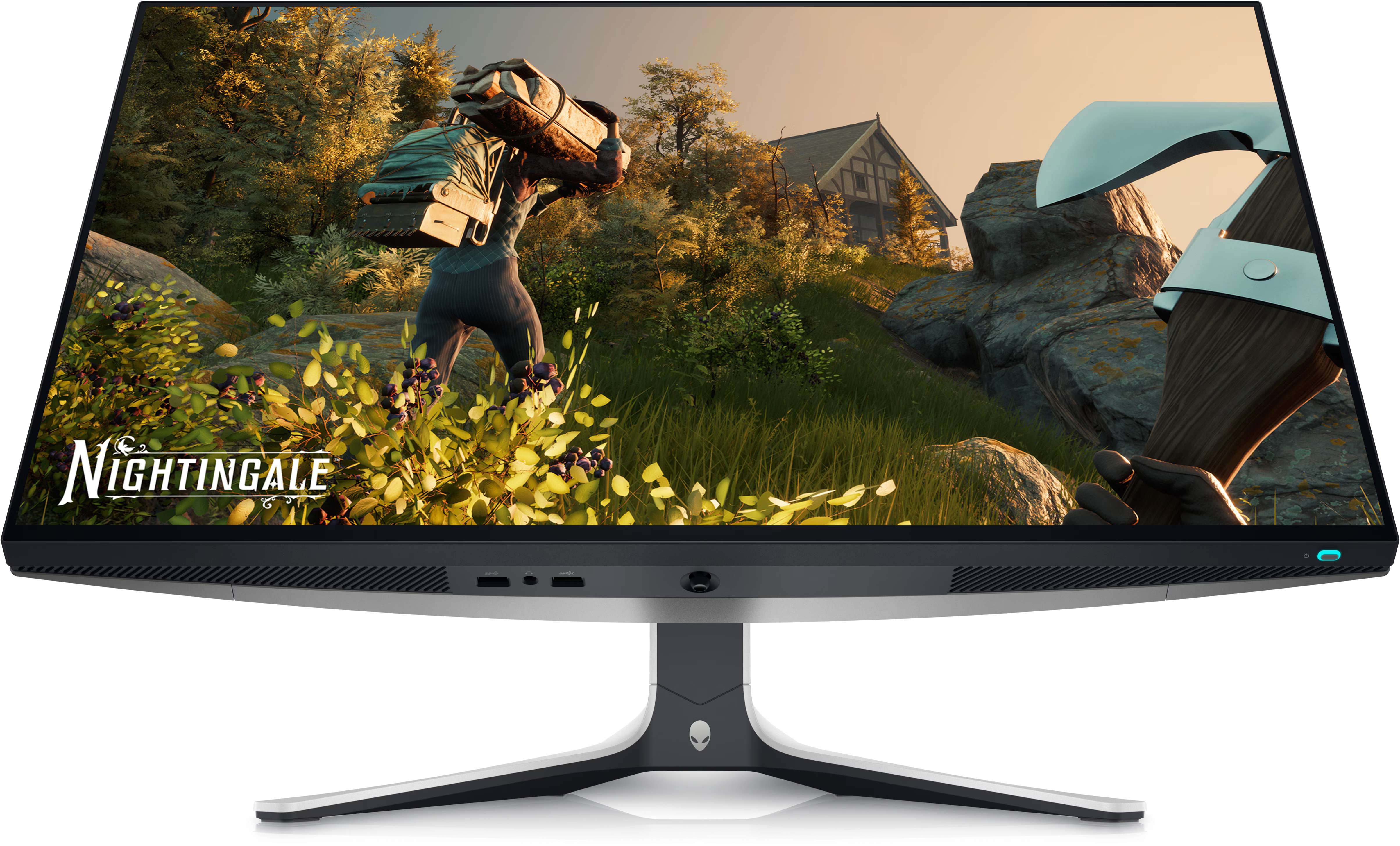 Alienware AW2723DF 27” QHD Fast IPS Gaming Monitor – 2560×1440, 280Hz (OC), 1ms (GtG), NVIDIA G-SYNC Compatible, AMD FreeSync Premium Pro, VESA DisplayHDR 600, sRGB 100%, USB Hub, Adjustable Stand, VESA Mount – Lunar Light