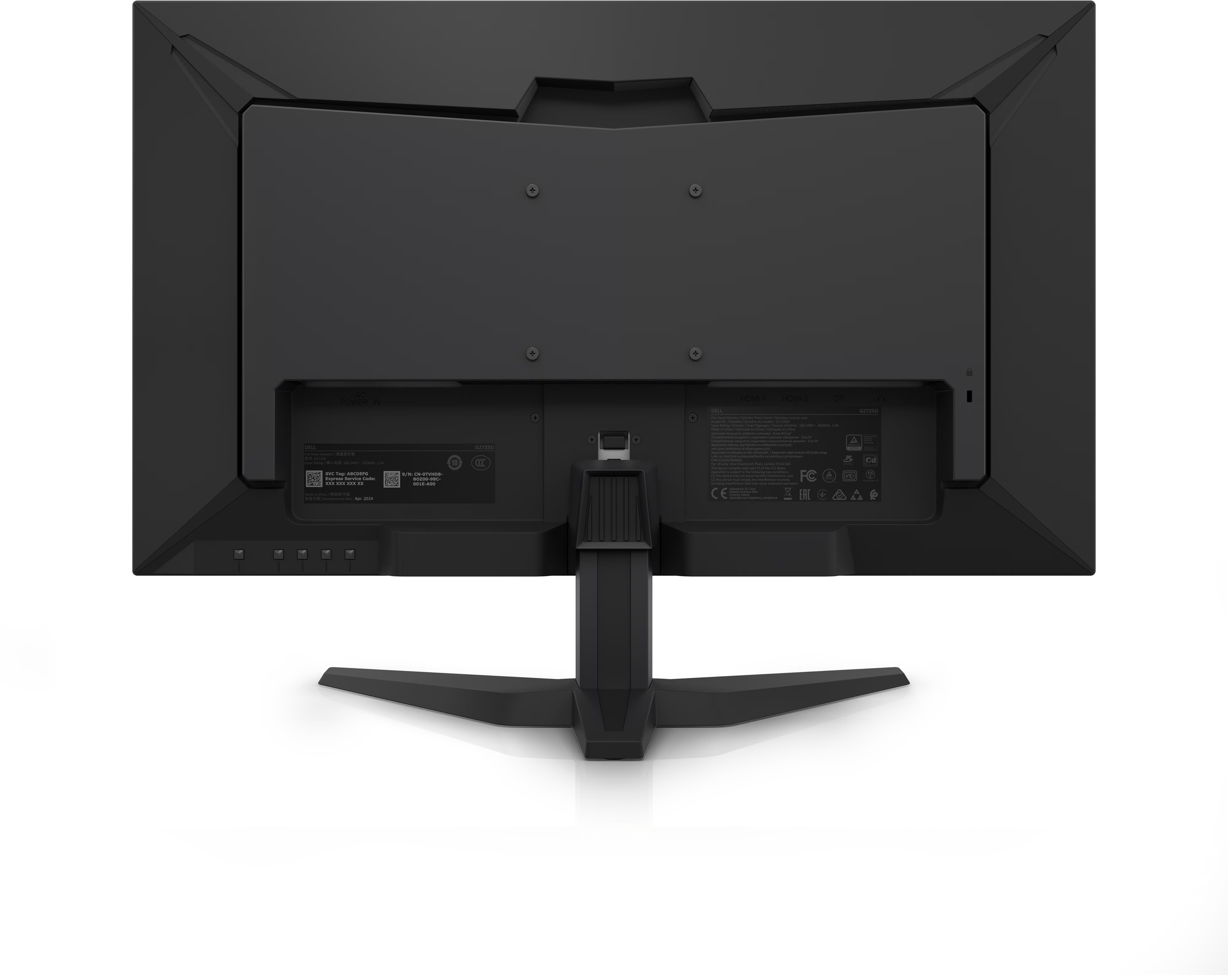 Dell G2725D 27” QHD Gaming Monitor – 2560×1440, 165Hz, 1ms (GtG), Fast IPS, AMD FreeSync Premium, NVIDIA G-SYNC Compatible, HDR10, ComfortView Plus, HDMI, DisplayPort, Fully Adjustable Stand, VESA Mount – Black