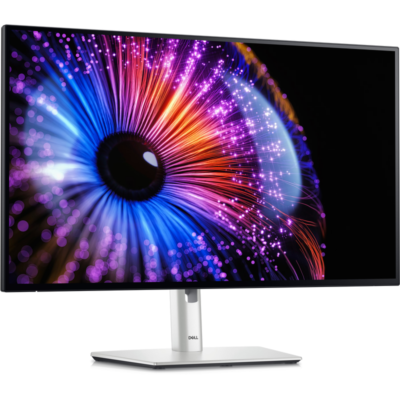 Dell UltraSharp U2724DE 27” QHD IPS Black Thunderbolt Hub Monitor – 2560×1440, 120Hz, USB-C + Thunderbolt 4 with 90W PD, DisplayHDR 400, 100% sRGB, 98% DCI-P3, RJ45 Ethernet, ComfortView Plus, KVM, VESA Mount – Silver & Black
