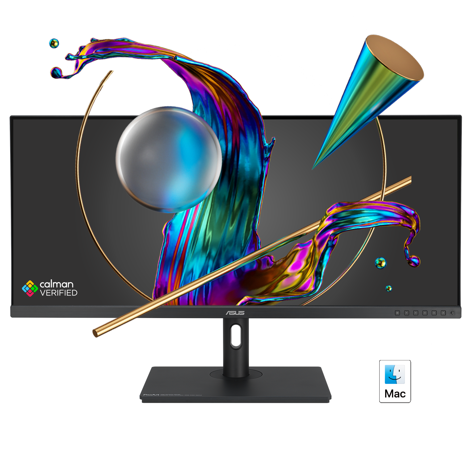 ASUS ProArt Display PA348CGV Professional Monitor – 34-inch, IPS, 21:9, Ultra-wide QHD (3440 x 1440), Color Accuracy ΔE < 2, Calman Verified, 98% DCI-P3, USB-C, 120Hz, FreeSync Premium Pro, Ergonomic Stand