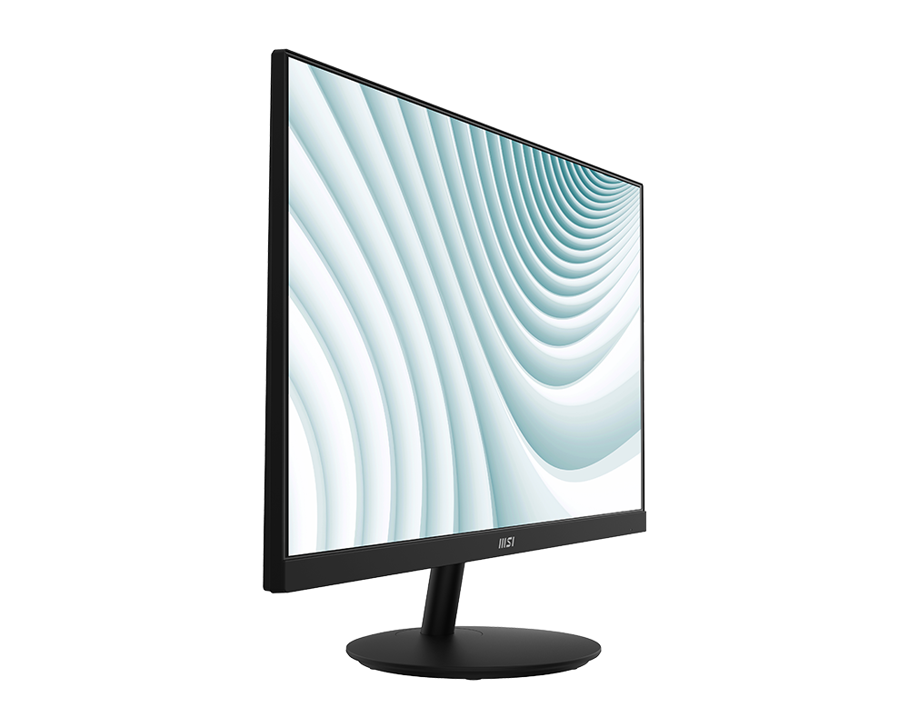 MSI PRO MP271A 27” Full HD Business Monitor – 1920×1080, 75Hz, IPS Panel, Eye Comfort, Anti-Flicker, Low Blue Light, HDMI, VGA, VESA Mount, Tilt Stand – Black