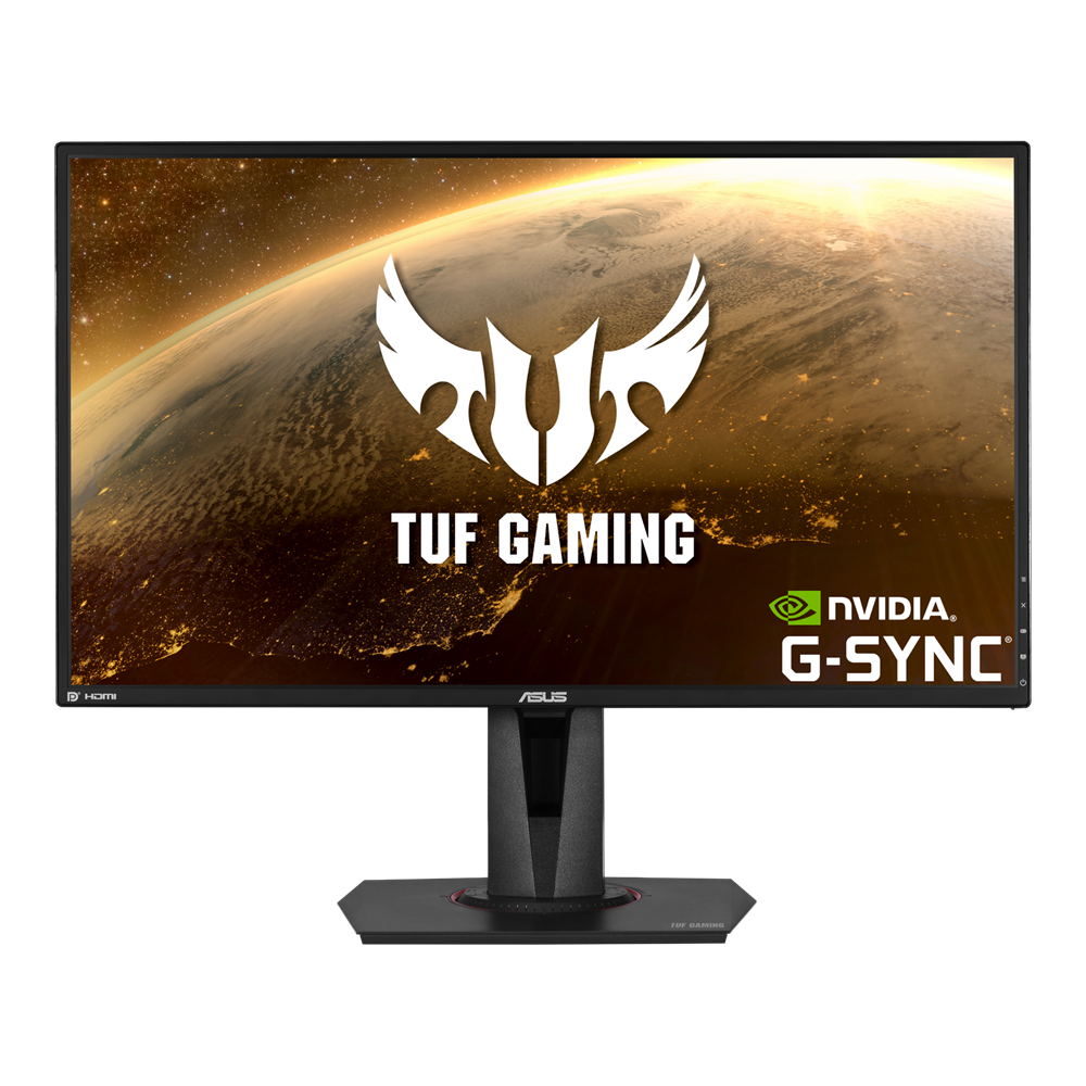 ASUS TUF Gaming VG27AQ 27” WQHD IPS Gaming Monitor – 2560×1440, 165Hz (OC), 1ms (MPRT), G-SYNC Compatible, ELMB Sync, HDR10, DisplayPort, HDMI, VESA Mount, Ergonomic Stand – Black