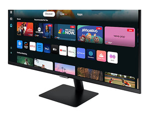 SAMSUNG 32-Inch M5 (M50D) Series FHD Smart Monitor with Streaming TV, Speakers, HDR10, Gaming Hub, Multiple Ports, Workout Tracker, Vision Accessibility Tools, LS32DM500ENXGO