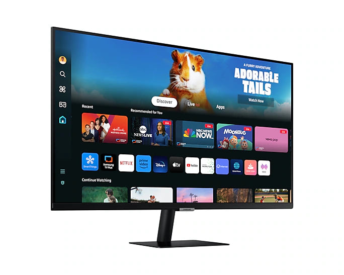 SAMSUNG 32-Inch M5 (M50D) Series FHD Smart Monitor with Streaming TV, Speakers, HDR10, Gaming Hub, Multiple Ports, Workout Tracker, Vision Accessibility Tools, LS32DM500ENXGO