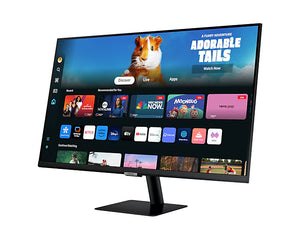 SAMSUNG 32-Inch M5 (M50D) Series FHD Smart Monitor with Streaming TV, Speakers, HDR10, Gaming Hub, Multiple Ports, Workout Tracker, Vision Accessibility Tools, LS32DM500ENXGO