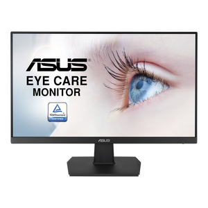 ASUS Eye Care VZ24EHF - 24” Full HD IPS Monitor – 1920×1080, 75Hz, 5ms, Flicker-Free, Low Blue Light, HDMI/VGA, VESA Mount – Black